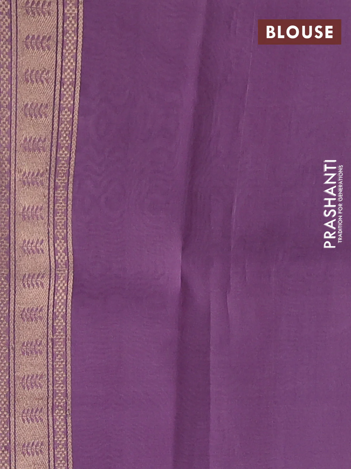 Banarasi organza silk saree pastel purple with zari woven buttas and zari woven border - Image 3