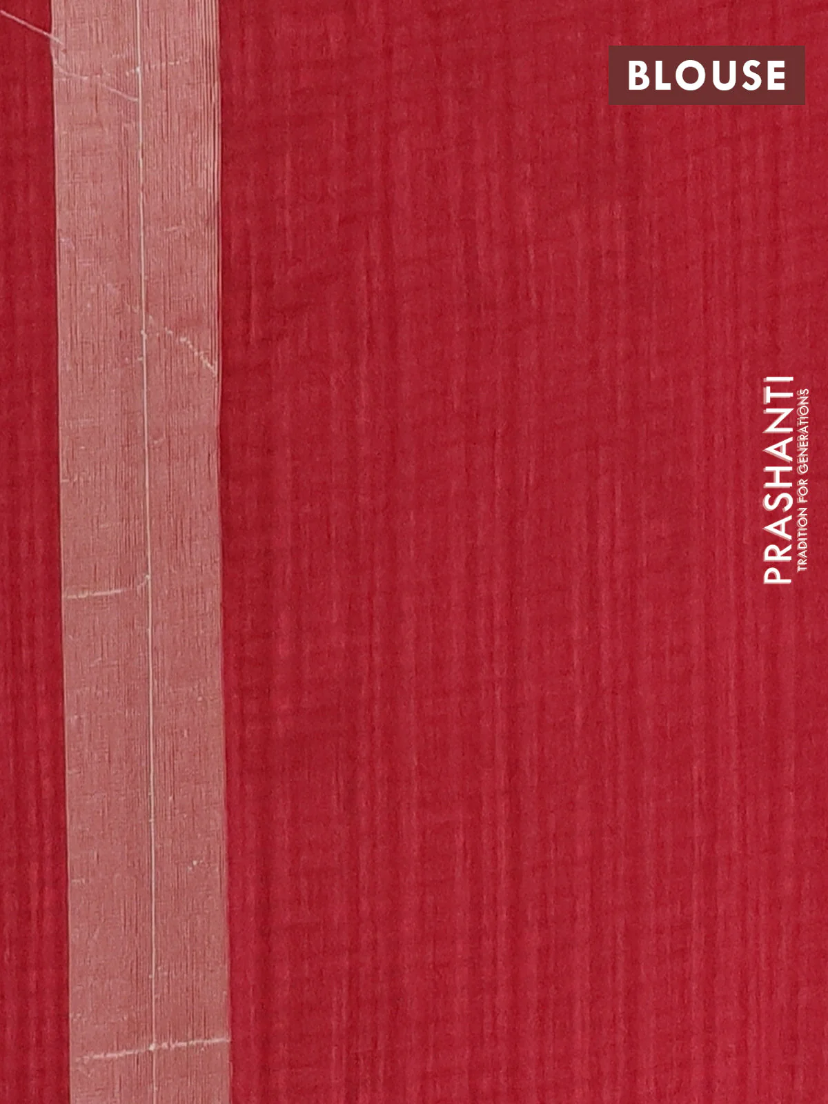 Banarasi semi matka saree maroon with plain body and temple design zari woven border - Image 4