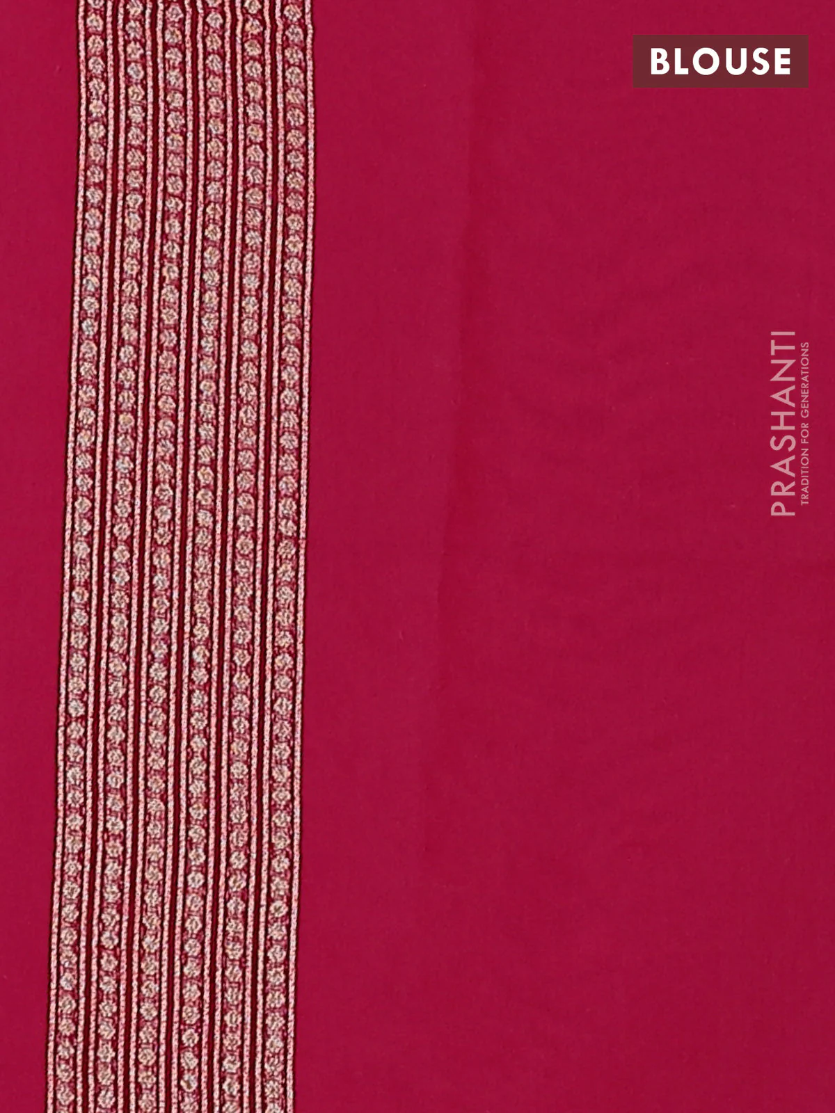 Banarasi silk cotton saree pink with allover zari weaves and zari woven border - Image 3